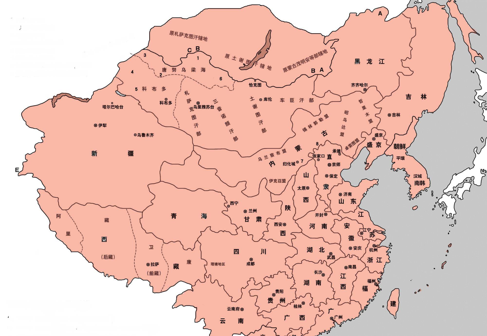 中国传统的疆域区域地理简介:缺少任何一块都是不完整的中国