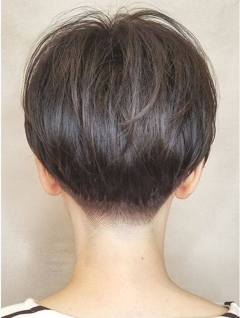 女士短发后脑发型图片图片