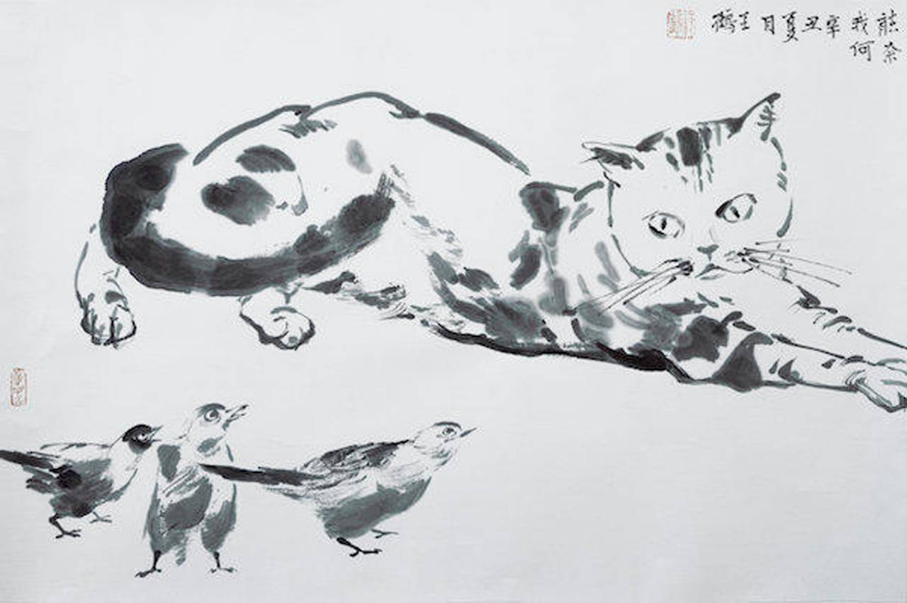 王鹤书画艺术:笔墨之舞,形神之韵