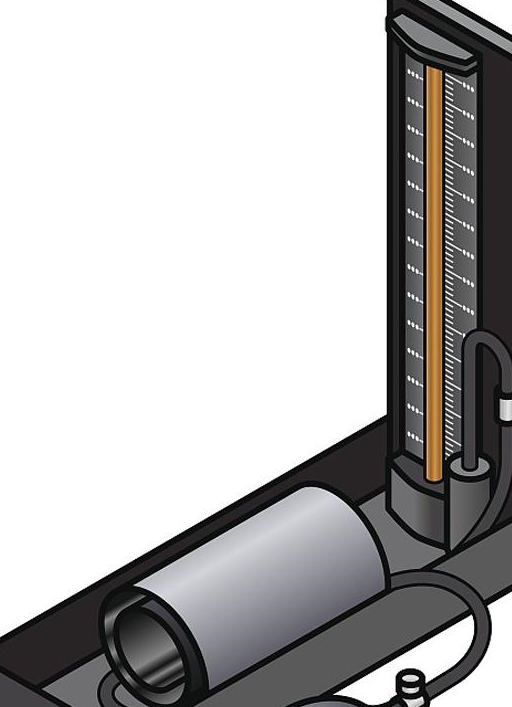 传统水银血压计采用听诊法测量血压,测压时不仅需要血压计,听诊器