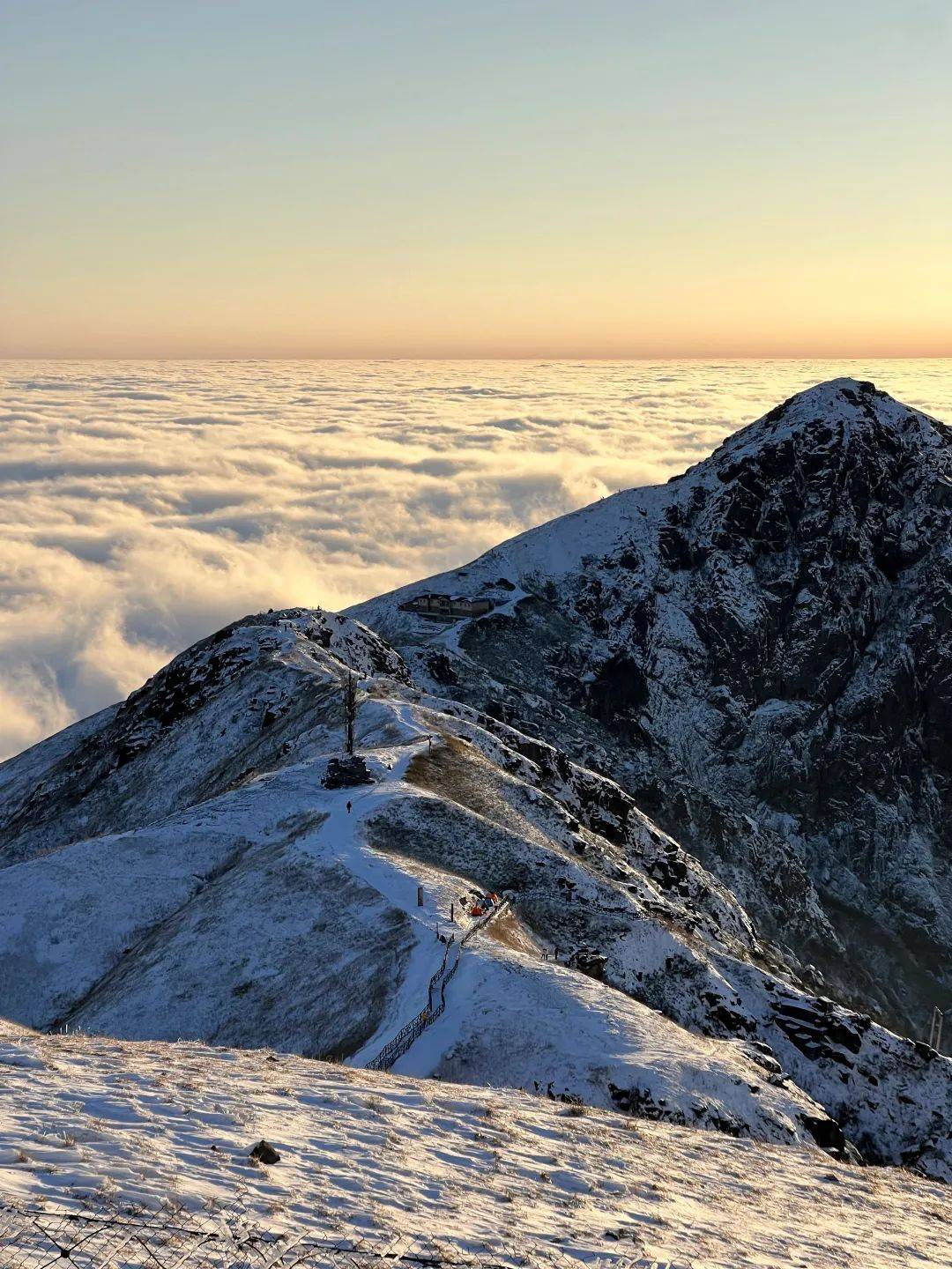 武功山的古风雪景,一起去看吗……_美哉_天地_见证