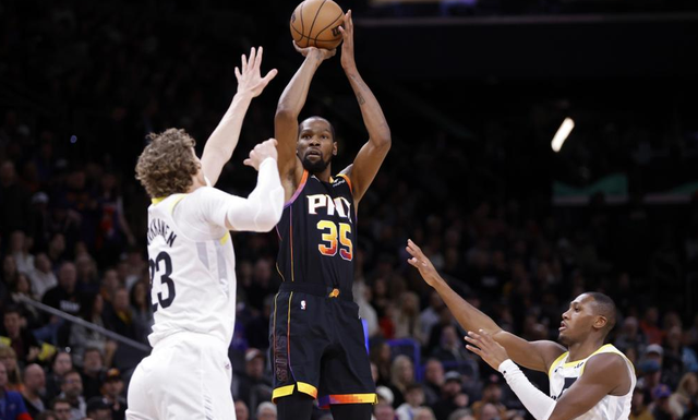 太阳力斩爵士取3连胜,kd比尔齐爆发,布克尴尬_杜兰特_科林斯_比赛