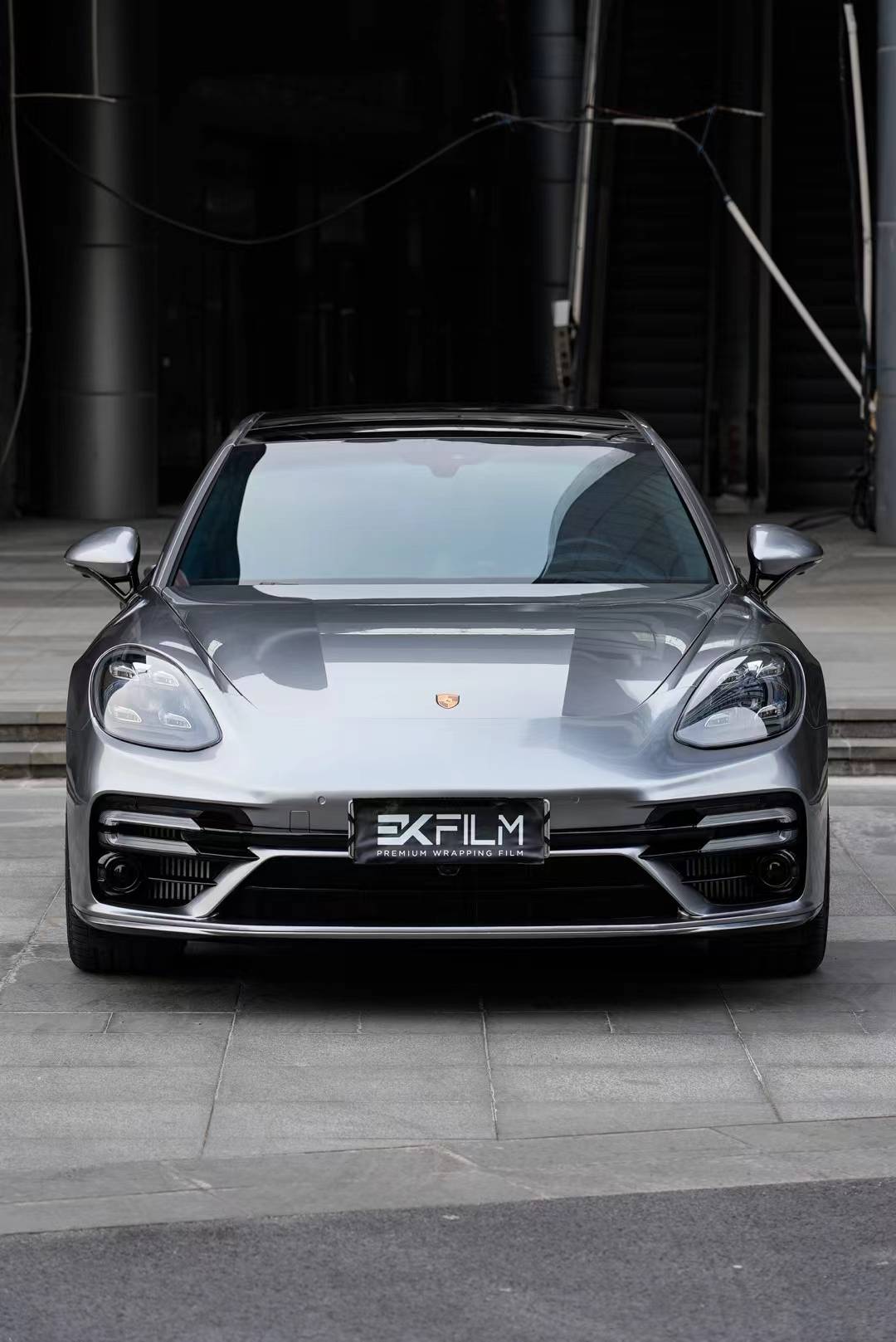 帕拉梅拉ek改色膜pet玛瑙灰,呈现出质感爆炸的视觉冲击_搜狐汽车_搜狐