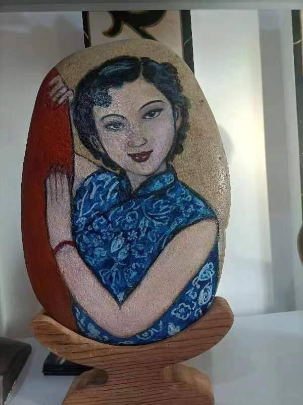 刘普红老师的石头画_金陵_南京_美术家协会