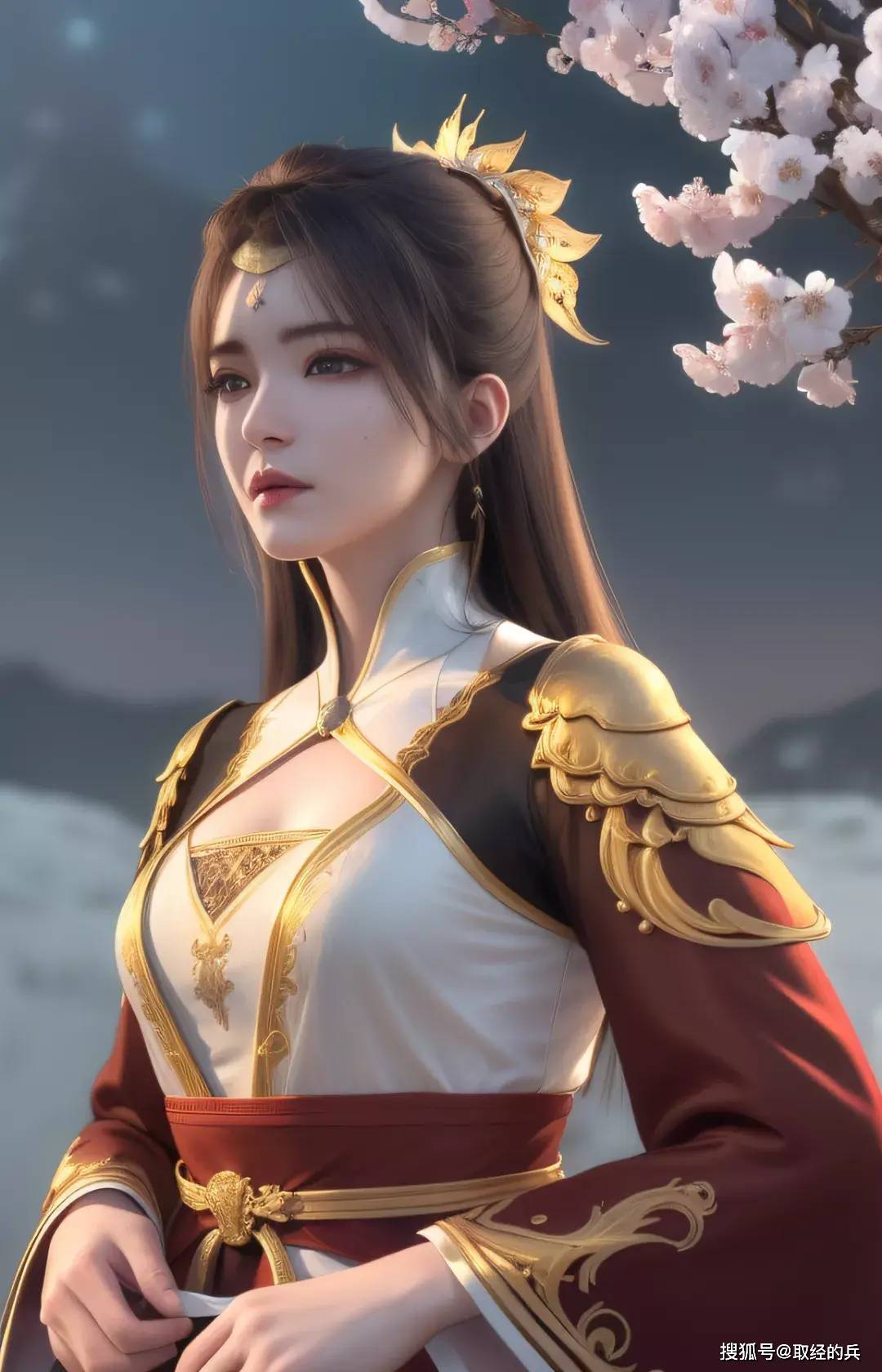 风华绝代的《元龙》黑金色汉服美人林秀