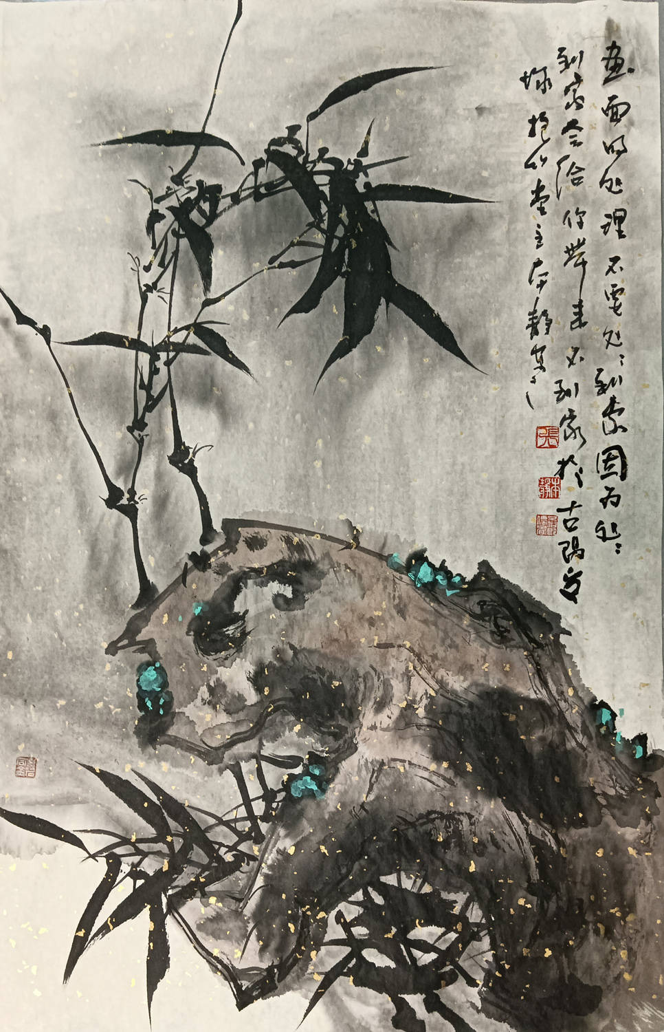 【作品赏析】张本静水墨竹影:墨色灵动,竹韵诗意_竹子_中国_画作