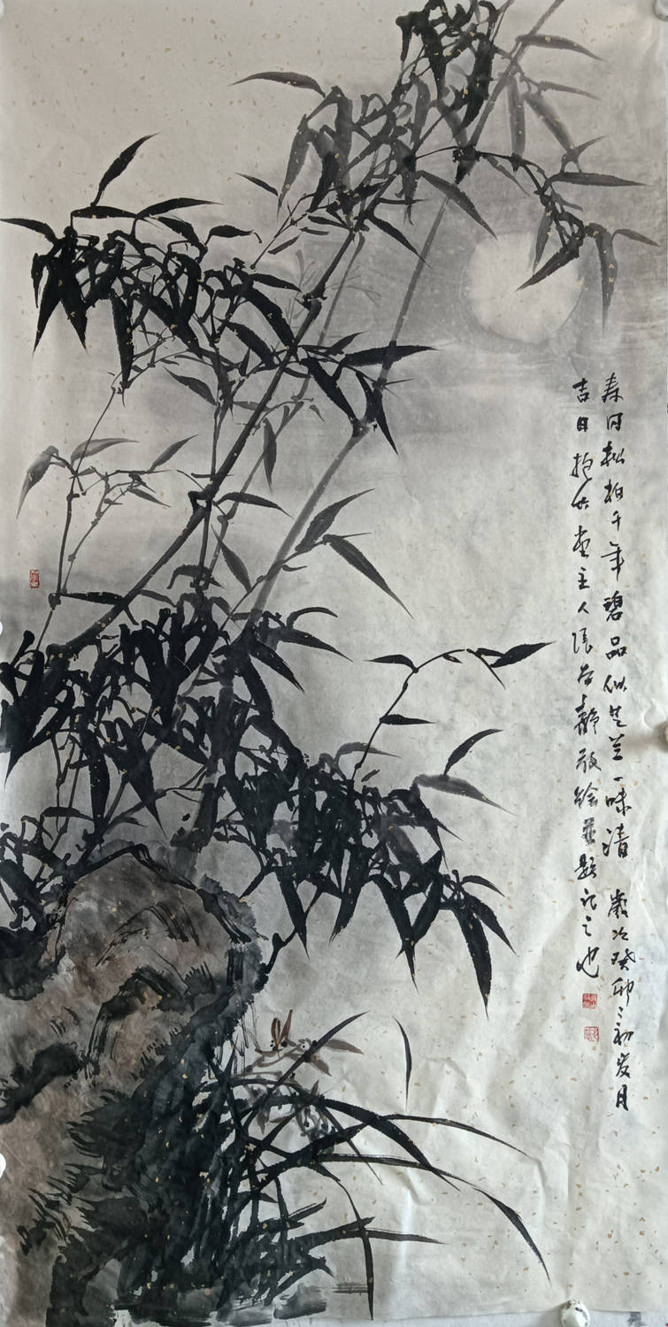 写意竹子作品学生图片