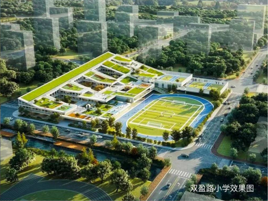效果图人文休闲方面,项目周边规划了约100万方的上达河中央公园,今年
