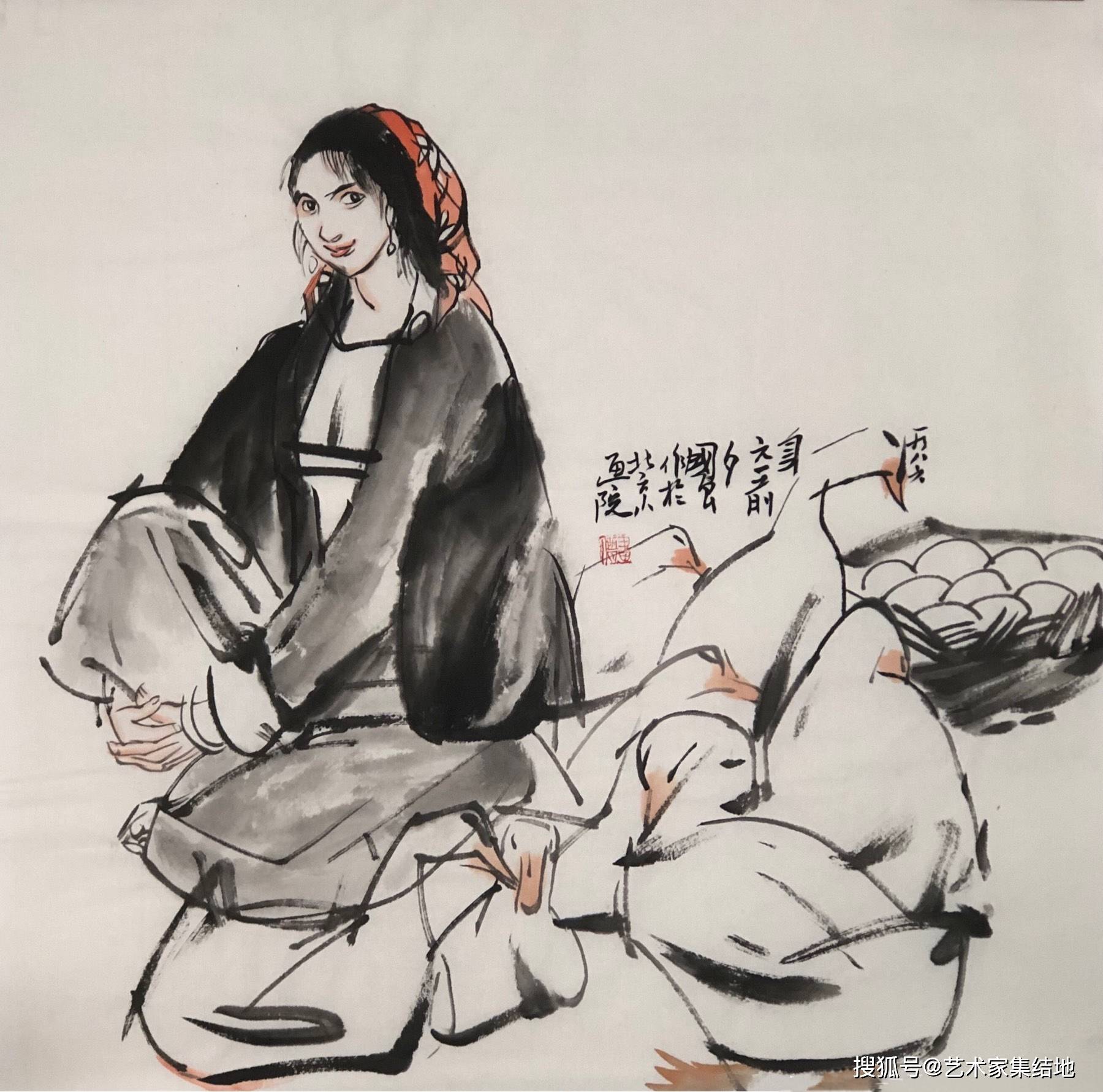 中国人物画坛写实派画家史国良百幅经典国画作品欣赏