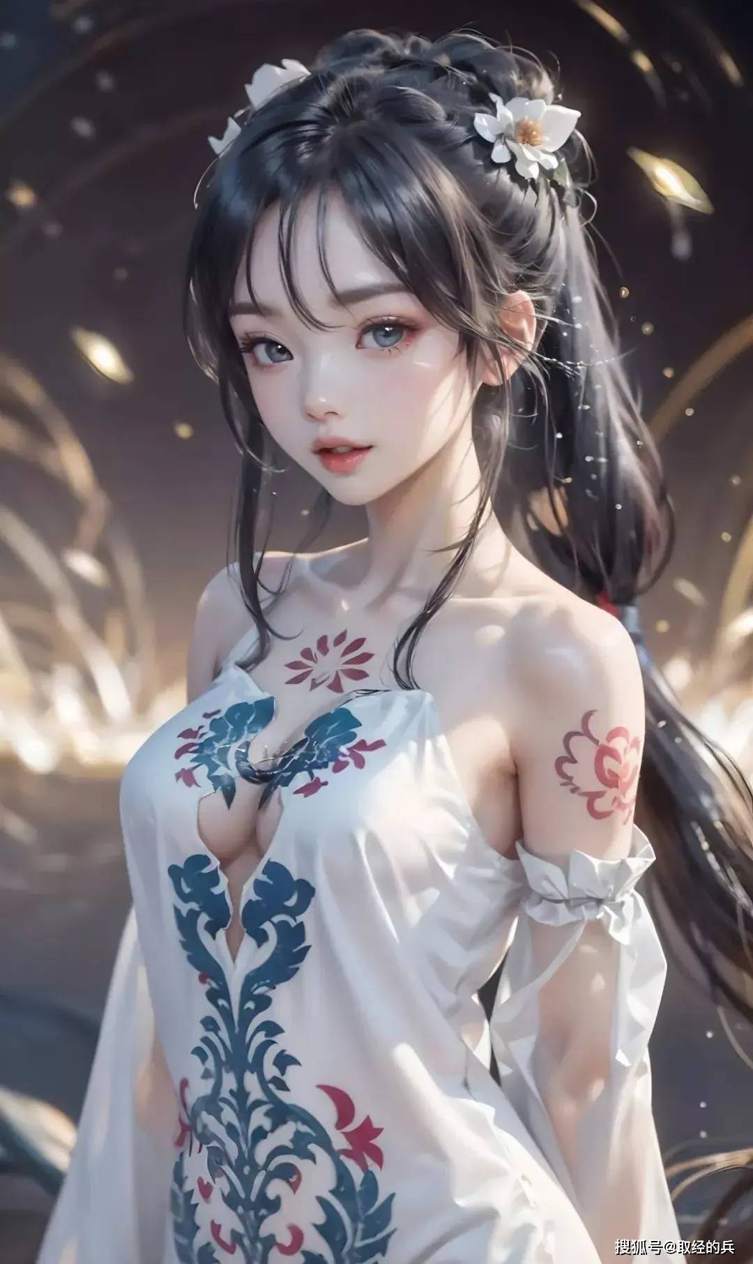 《元龙》萝莉小姐姐狂野的胸前纹身_女性_动漫_唐巧