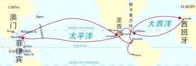 马尼拉大帆船贸易航线图片