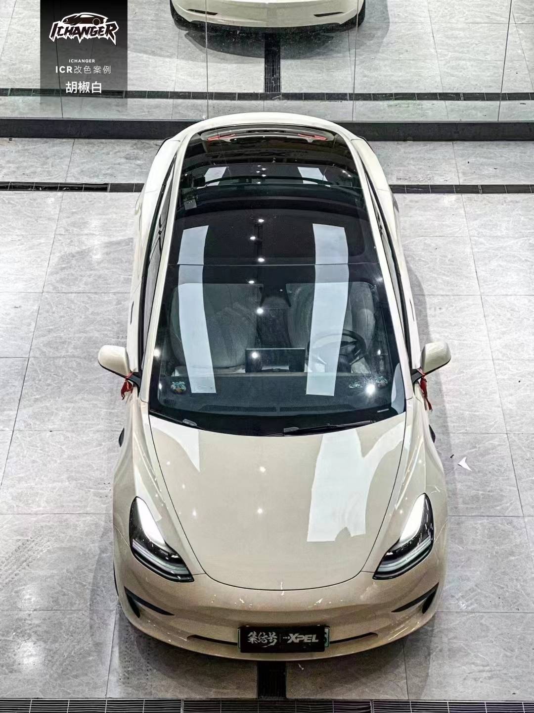 特斯拉model3-icr改色膜胡椒白,清新淡雅_搜狐汽车_搜狐网