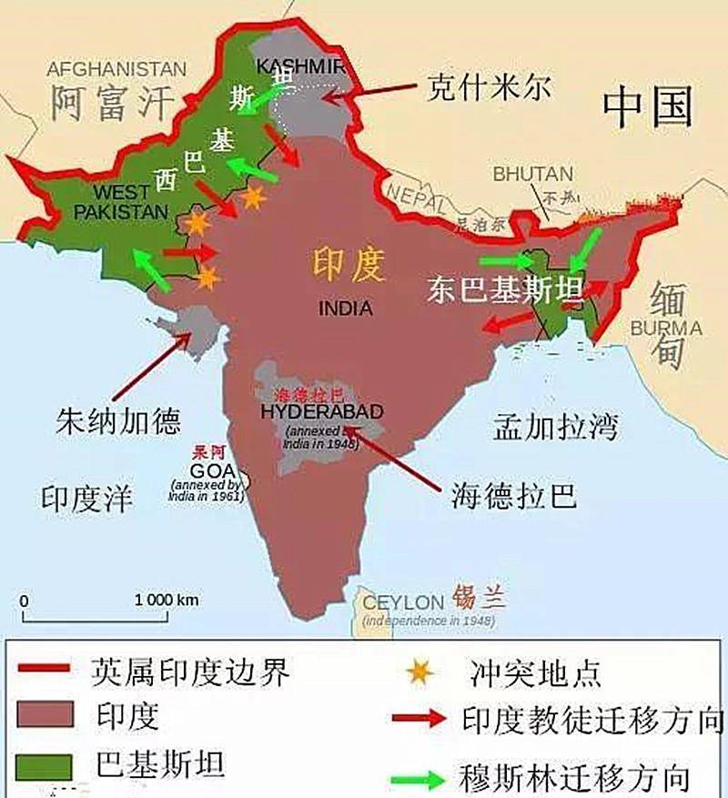 如果不是当年英国"偏心眼",现在的印度可能是互不连接