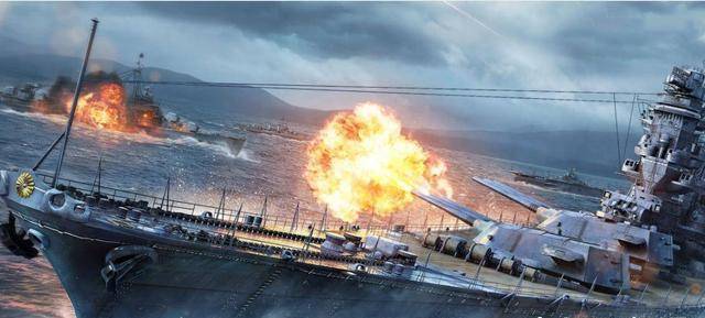 海战二战以及之前的军舰,基本都是没有火炮垂稳系统的,在风平浪静的