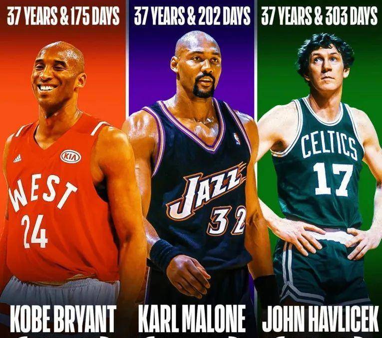 nba历史最老的10位全明星球员!詹姆斯只能排在第四_年龄_数据_助攻