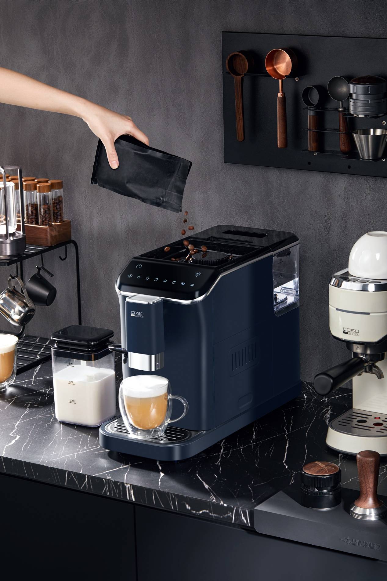 caso卡梭全自动拿铁咖啡机:轻松制咖不费劲,懒人也能喝好咖_模式_功能