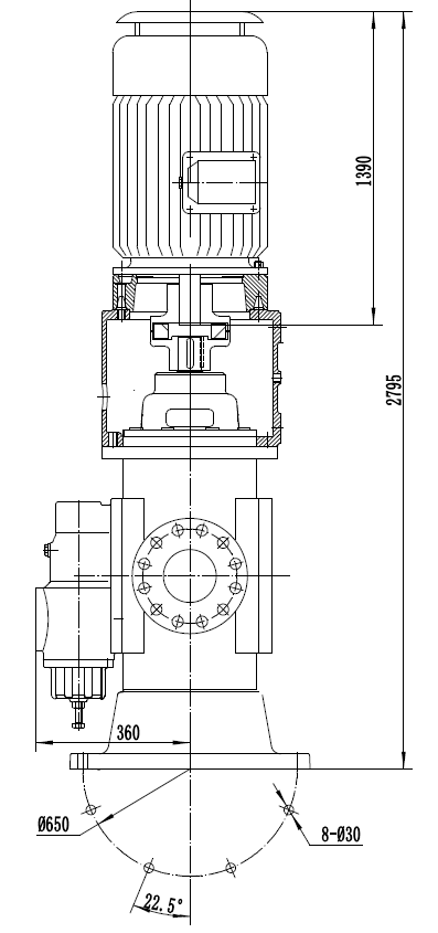 1w21 立式三螺桿泵 配110kw-4 外形尺寸圖_搜狐汽車_搜狐網