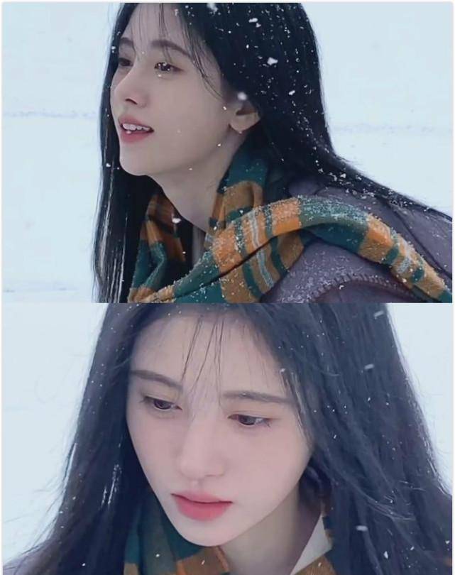鞠婧祎下雪天录mv,穿羽绒服自拍,近景才是现实版"睫毛精"_时候_演艺圈