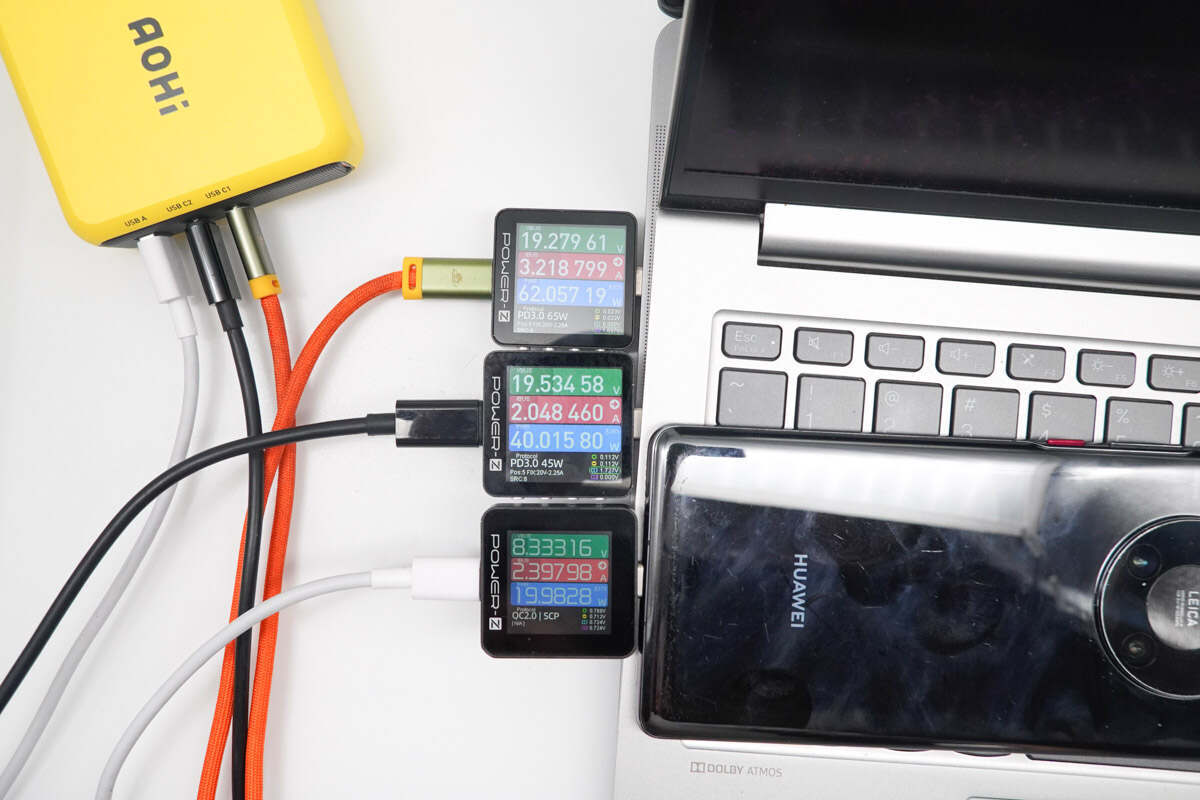 充电全程测试aohi 奥海 140w 青春版充电器最大支持功率 pd 140w充电