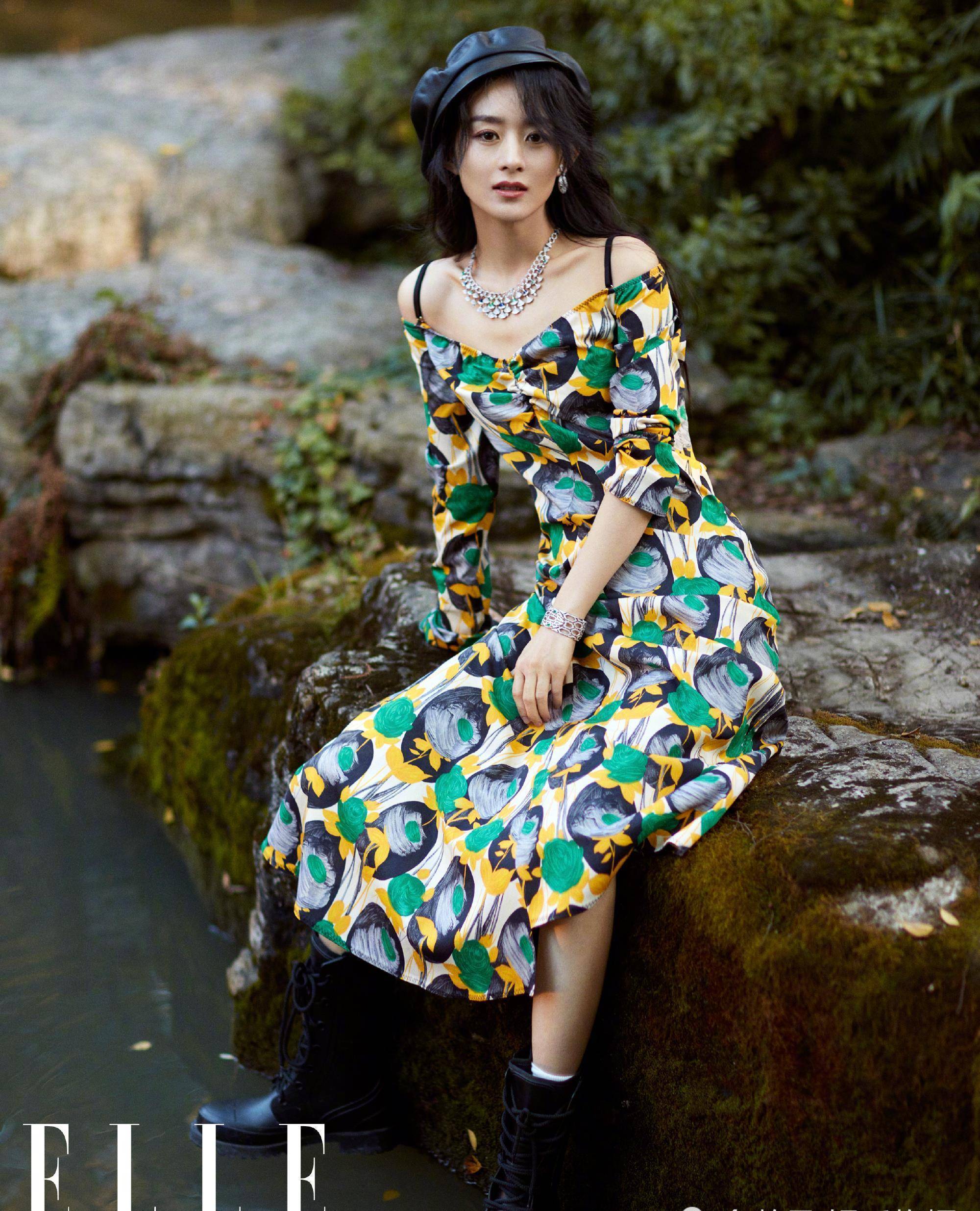 赵丽颖最新杂志大片来了!这一次,她自己来承包鱼塘_阳光_时尚_感觉