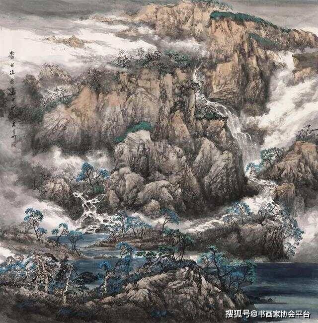 总之,师恩钊是一位杰出的中国山水画家,他的作品具有鲜明的时代特色和