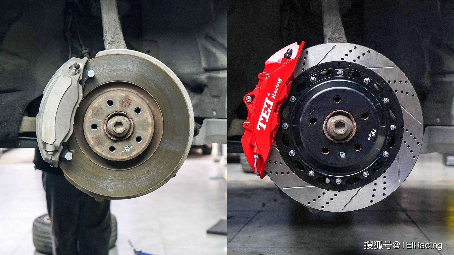 sp街道版金属刹车片;tei racing钢喉;前轮:p40ns 分体式四活塞卡钳