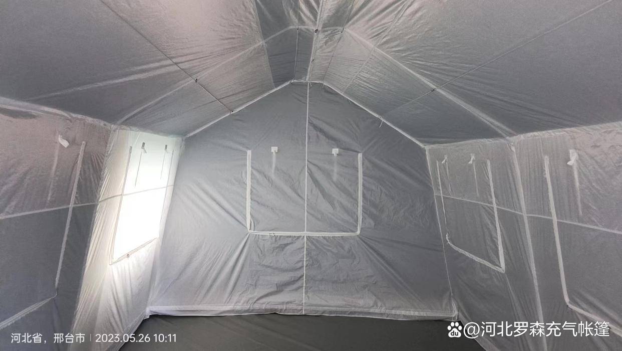 简单易搭建的充气帐篷来啦_舒美_民政_设计