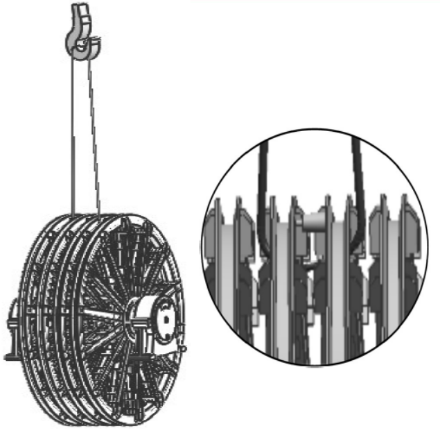 多繩摩擦式提升機在運行維護中需注意的問題及處理措施_鋼絲繩_進行