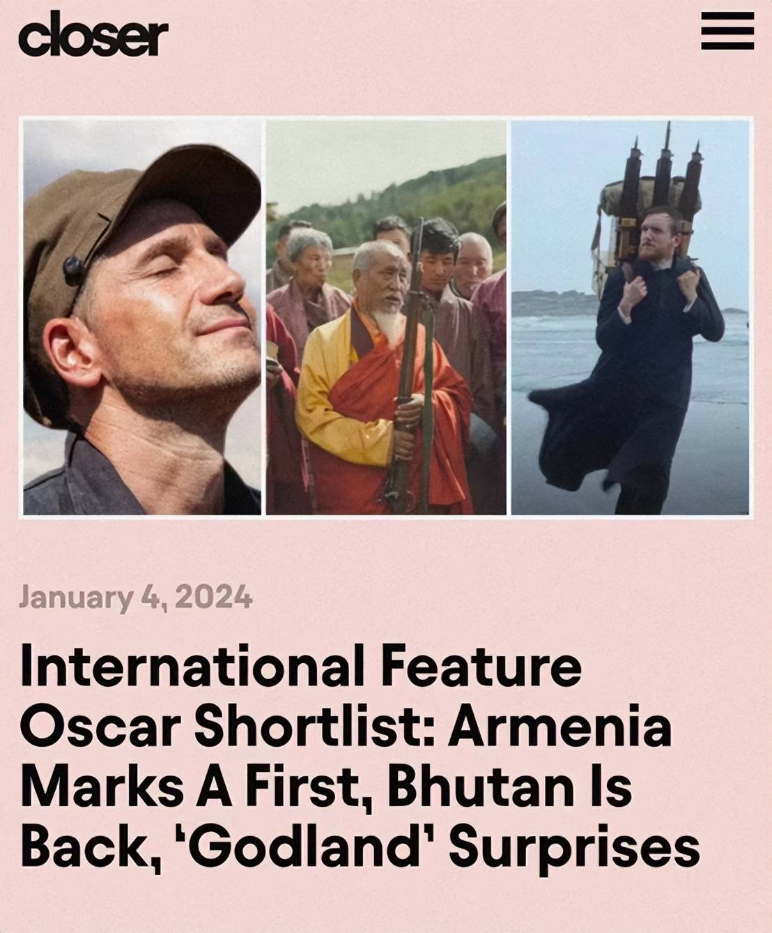 今年1月入围了奥斯卡最佳外语片的名单.