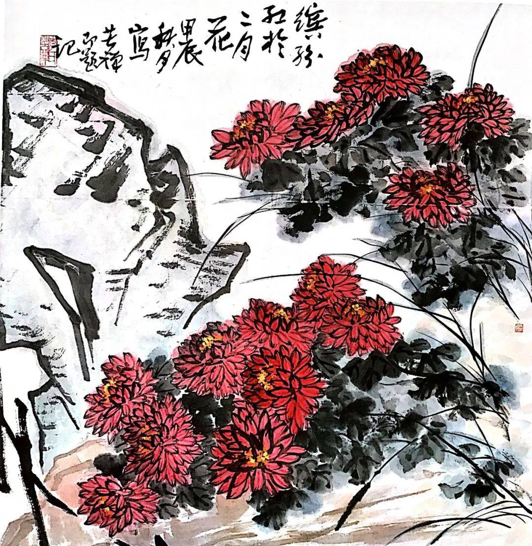 大师李苦禅笔下的菊,极具特色,喜欢就收藏起来_作品集_推广_宣传