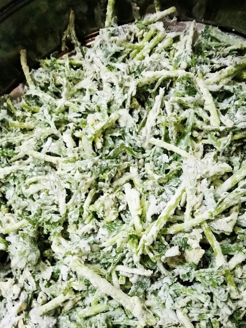 原创蒸茼蒿千万不可直接上锅蒸多加这一步茼蒿不粘不坨不变色