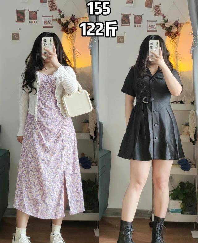 原创瘦美不是麻杆身材才好看胖mm也有春天显高显瘦看这里