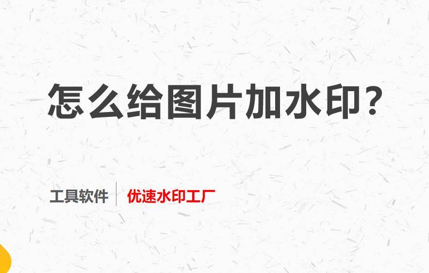 怎么给图片加水印?非常实用的5个方法