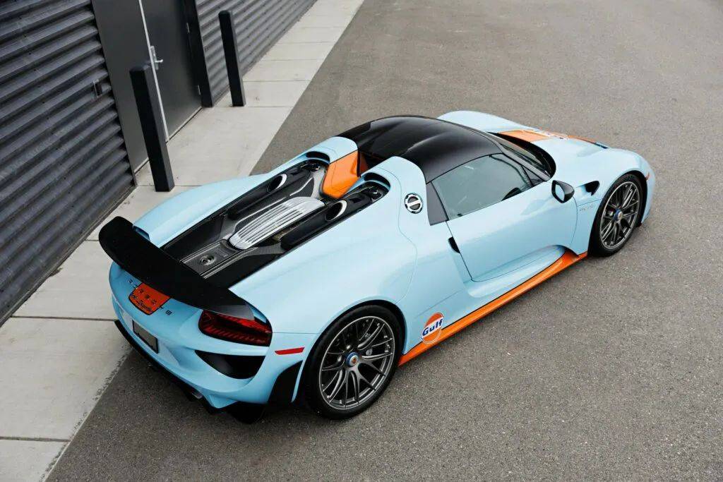 仅有2台的特别定制gulf版保时捷918 spyder_搜狐汽车_搜狐网