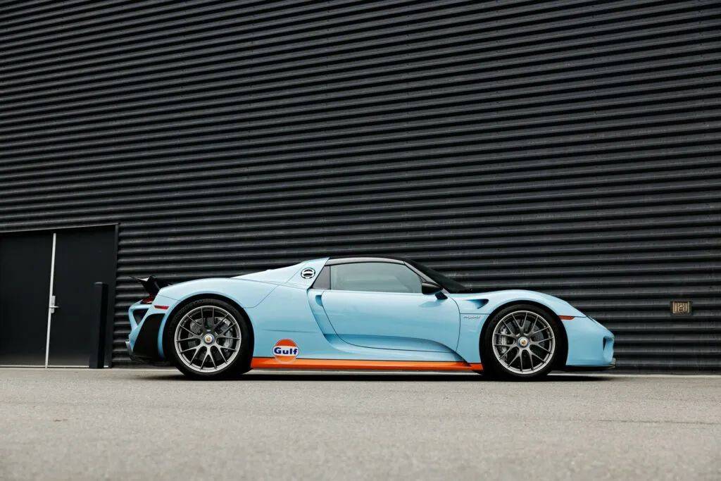 仅有2台的特别定制gulf版保时捷918 spyder_搜狐汽车_搜狐网