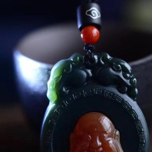 原创和田青玉遇上南红玛瑙是没还是丑你说了算