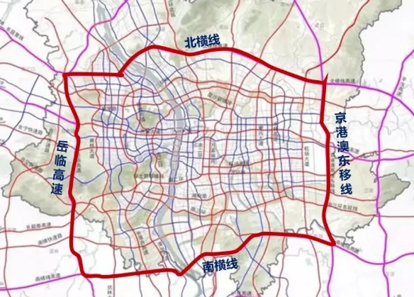 长沙市一环线地图图片