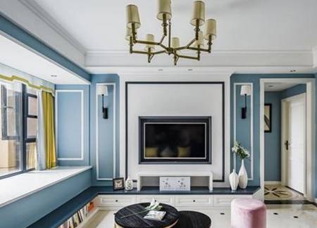 原创电视背景墙中间放电视位置留多少