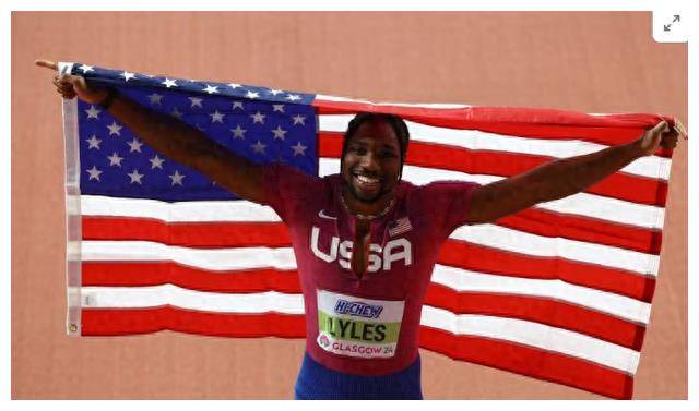 诺亚-莱尔斯是去年布达佩斯世锦赛上男子100米,200米双料冠军,同时也