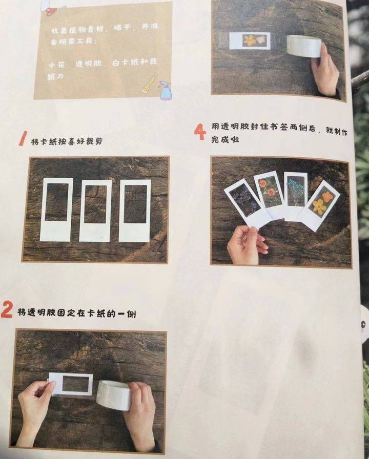 春暖花又开快带孩子把春天装进书签里吧