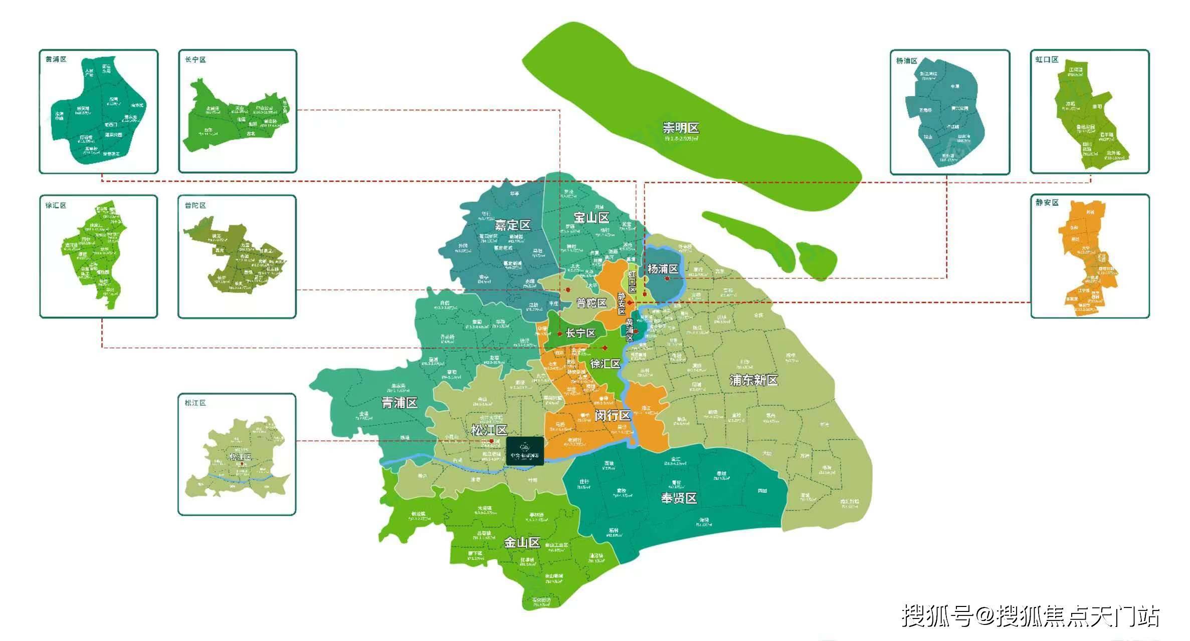 上海板块地图 购房图片