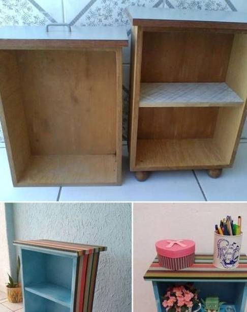 不过在用旧抽屉改装成新家具的时候一定要按照抽屉的尺寸,来改造家具