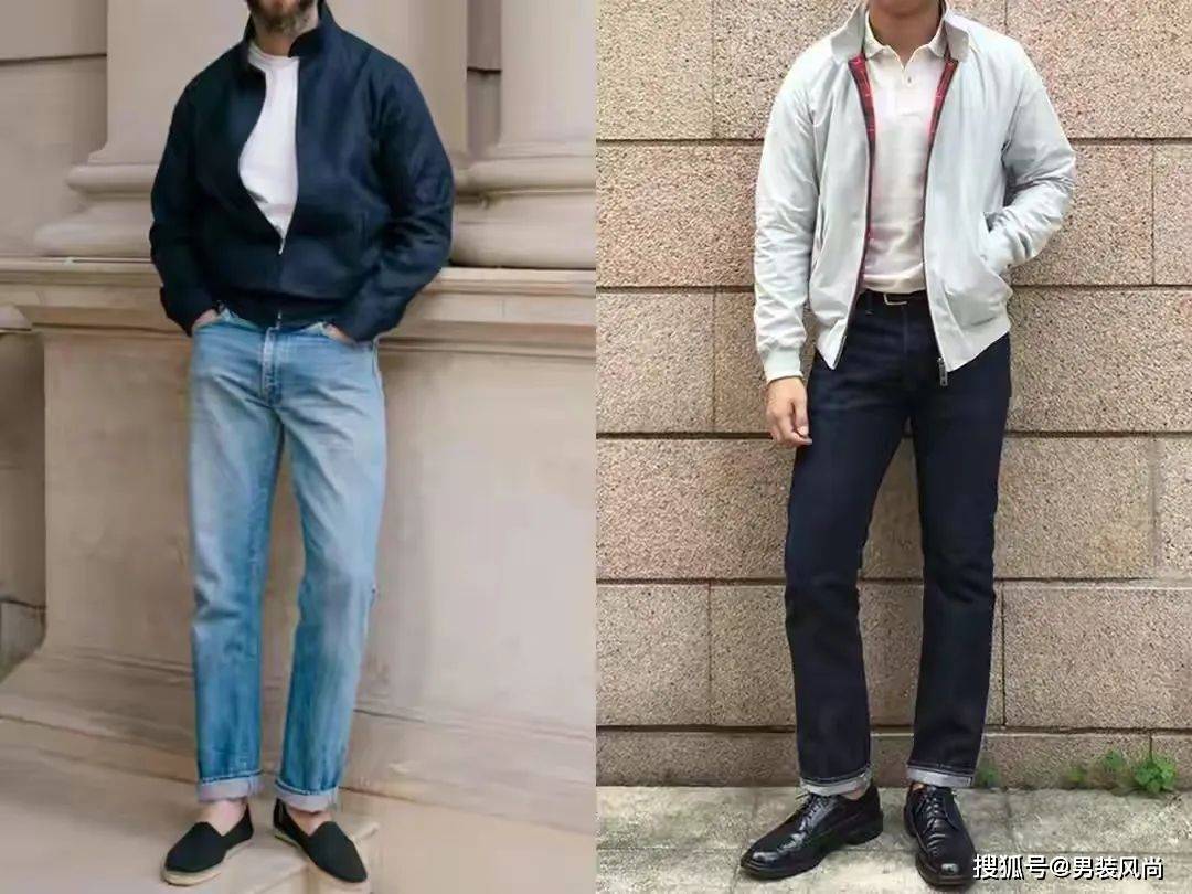 春季男士哈灵顿夹克的多种穿搭方法与技巧