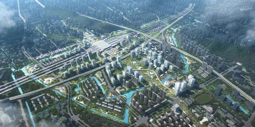 (南站新城规划图,来自网络)自驾出行也是一路畅达.