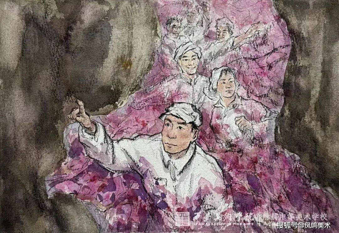 美院附中集训班:西美附中"图文表达与转换"课程优秀作业欣赏_林治远