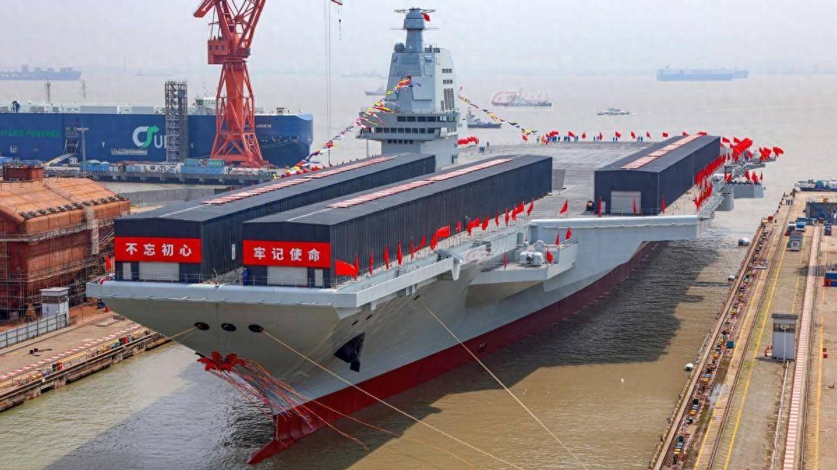 中国003母舰最新进展图片