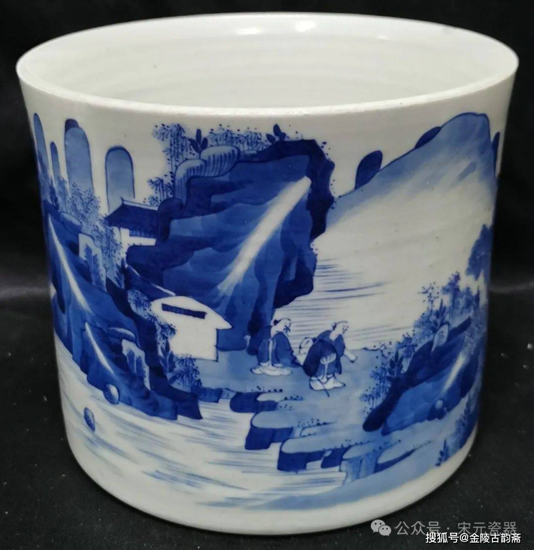 大清康熙年製筆筒 大清康熙年製 辰砂大筆筒 An inscribed