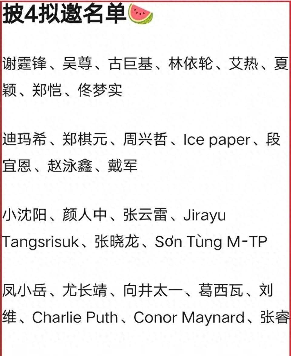 披哥最新拟邀嘉宾曝光五人加盟可能性大c位二选一