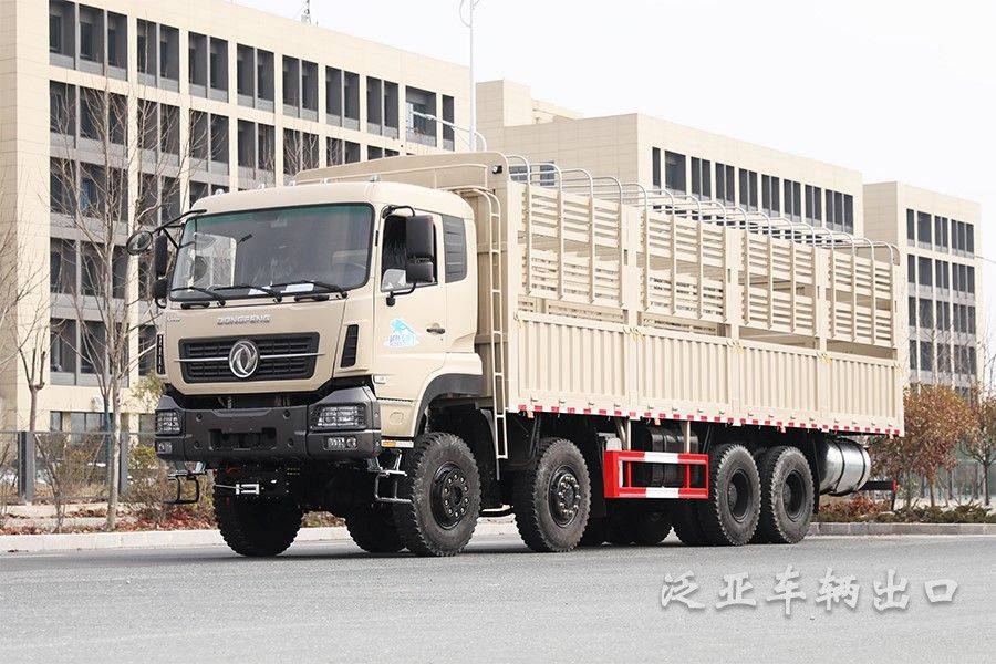 东风8x8全驱八驱仓栅运输车越野专用车大马力越野卡车