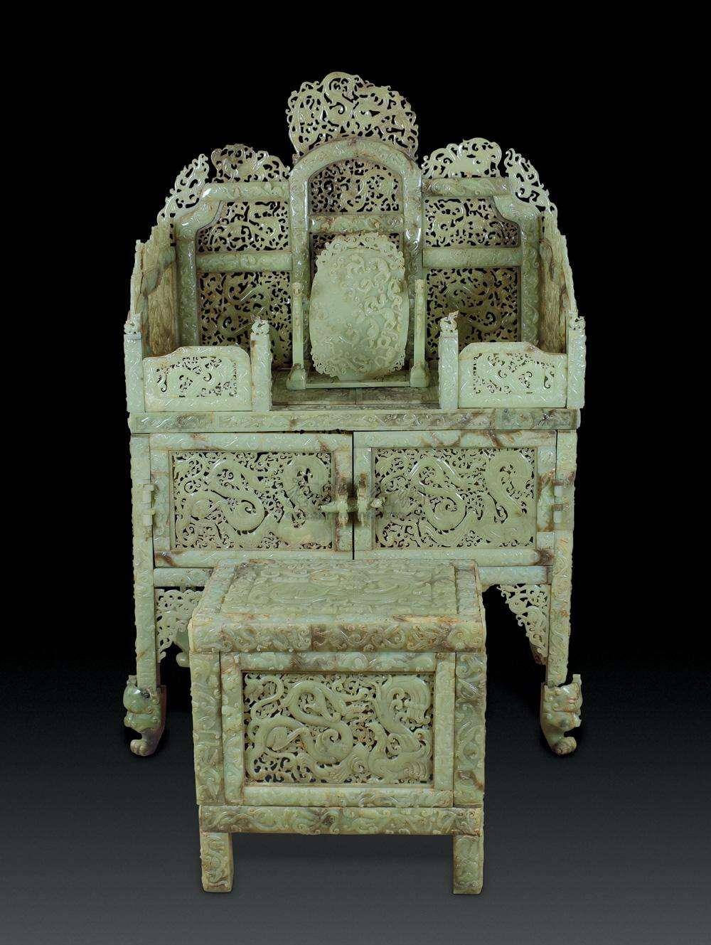 原创男子花50万造了座汉代玉凳专家这是稀世国宝10亿都不止